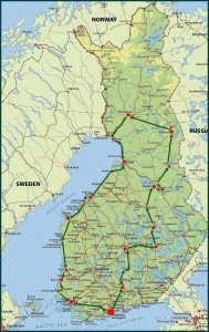 Finnland Rundreise Auto 2015