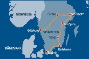 Motorradrundreise Schweden