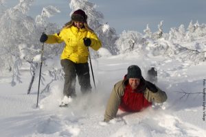Schneeschuhwanderung Lappland Winter