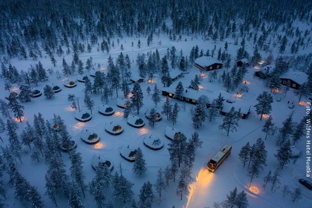 Winterreise Lappland im Wildnishotel Muotka