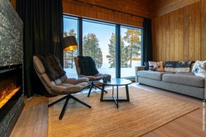 WIldnishotel Inari in Lappland Arktis Chalet Innen