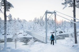 Inari Jaeniskoski Stromschnellen