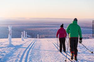 Glasiglus Finnland, Kakslauttanen Skilanglauf