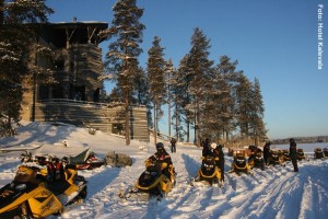 Finnland Winterreisen Schneemobil-Tour1 