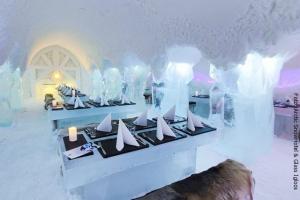 Schneehotel Rovaniemi Eisrestaurant