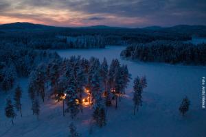 Exklusive Blockhütten in Lappland