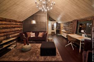 Wasser Blockhütte von Innen