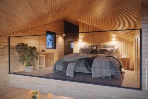 Polarlicht Zauber Finnland Glas-Suite