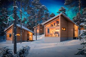 Polarlicht Zauber Finnland Glas-Suite Pyhae