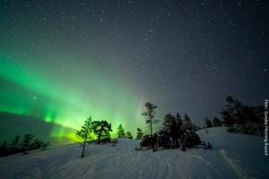 Polarlicht Schneemobil Safari