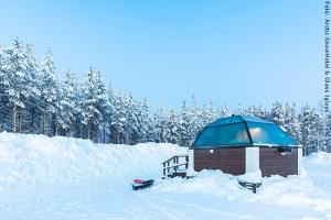 Schneehotel und Glasiglus Finnland - Doppeliglu Außen