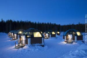 Schneehotel und Glasiglus Finnland - Glasiglu