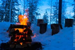 Schneehotel und Glasiglus Finnland
