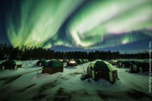 Schneehotel und Glasiglus Finnland - Nordlichter