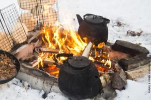 Winter Picknick im Schnee